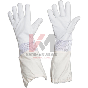 Bee Keeping <b>Gloves</b> Breathable Leather Sting Protection <b>Gloves</b> Extended Cuff for Beekeepers Custom OEM - Product Image 3