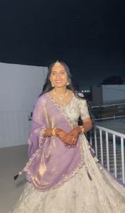 Conjunto de Lehenga Choli con Dupatta, Bordado con Hilos de Chinon y Lentejuelas - Product Image 2