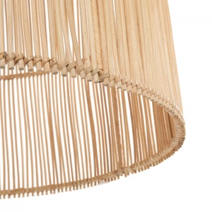 Abat-jour en rotin tressé ouvert, fait main, pour lampe suspendue, idéal pour la décoration intérieure moderne et côtière - Product Image 4