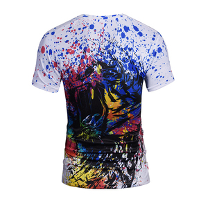 Chemises personnalisées en sublimation pour hommes, t-shirts respirants en polyester avec impression par sublimation intégrale vibrante, haute qualité - Product Image 5