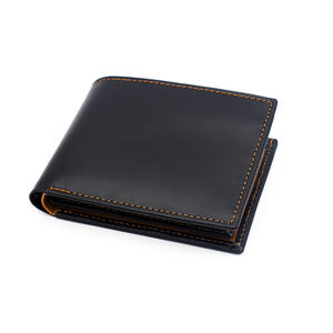 Portefeuille RFID léger de haute qualité 2026 pour homme, court, en cuir véritable marron, avec logo personnalisé, porte-cartes pliable haut de gamme - Product Image 6