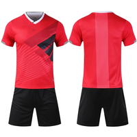 Conjunto de Uniforme de Fútbol Personalizado, Camiseta y Pantalones Cortos Transpirables para Clubes Escolares, Ligas, Prácticas y Partidos de Campeonato