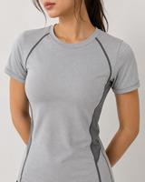Rashguard de compression à manches courtes pour femme, très vendu, pour l'entraînement BJJ, durable, protection UPF50+, écologique