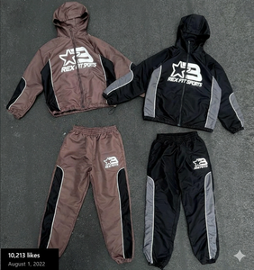 Conjunto Deportivo Reflectante Personalizado con Impresión DTG para Hombre, Estilo Americano 2026, Chaqueta Cortavientos - Product Image 6