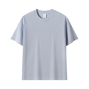 T-shirt pour homme à manches courtes, unisexe, surdimensionné, streetwear, en coton pur de 230 g, couleur unie, broderie personnalisée avec logo OEM - Product Image 2