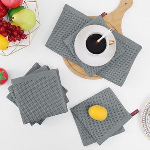Strofinacci da Cucina Ultra Morbidi in 100% Cotone a Nido d'Ape, Asciugatura Rapida, 30x30 cm, Confezione da 6, Colore Grigio - Product Image 4
