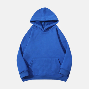 Sweat à capuche unisexe oversize avec cordon de serrage, capuche croisée, épaules tombantes, poche frontale et poignets côtelés - Product Image 1