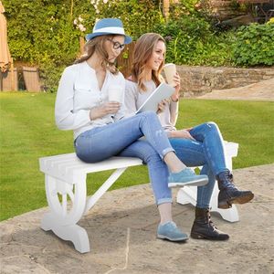 Outdoor Garden Bench Chair Stylish Patio Furniture for <b>Comfortable</b> Seating - Product Image 2