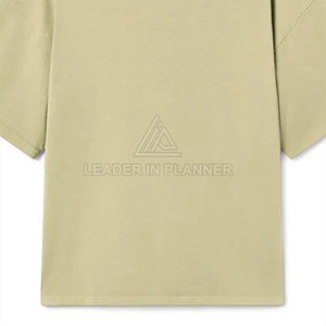 เสื้อยืดทรงบ็อกซี่ ผ้าฝ้าย 100% คุณภาพสูง สีพื้น ทรงปกติ ระบายอากาศได้ดี แห้งเร็ว รับสกรีนโลโก้ด้านหน้า - Product Image 6