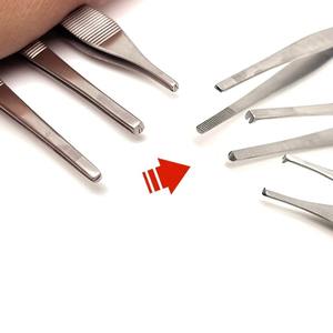 Pinzas de cartílago manuales de acero inoxidable, pinzas de modelado fino, pinzas dentadas, pinzas de laboratorio, pinzas Adson para tejidos - Product Image 6