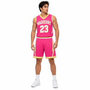 Conjunto de Uniforme de Baloncesto para Hombre, Camisetas y Pantalones Cortos Sublimados Personalizados, Ropa Deportiva Transpirable y Ligera para Entrenamiento y Juegos, al por Mayor - Product Image 2