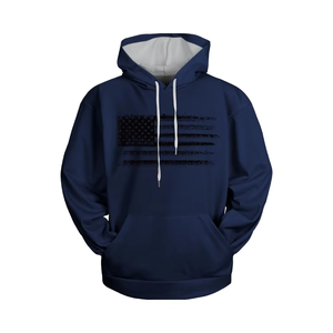 Wholesale Men's Fashion Sports Hoodie 3D Printed Lightweight Casual Long Sleeves Pullover Sweatshirt Tops 100% Cotton Lined - Product Image 1