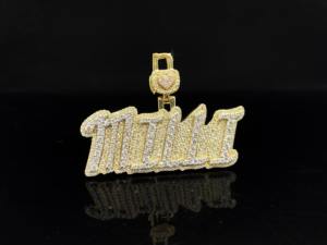 Pendentif Étoile Éternelle Personnalisé en Diamant Glacé, Plaqué Or 925, Breloque Hip Hop, Cadeau Unisexe, Le Légendaire Ice Legacy - Product Image 1