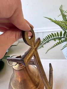 Polished Brass Bell Wall Hanging Bell Anchor Rustic Naval Coastal <b>Nautical</b> <b>Decor</b> High Quality Gift for Home Decoration - Product Image 5