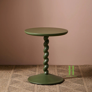 BEST SELLER Modern <b>Round</b> Lacquer Accent <b>Table</b> Handmade Decorative <b>Side</b> <b>Table</b> with Custom Color Finish for Events - Product Image 3