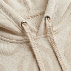 Conjunto de 2 piezas para mujer, top corto con capucha y pantalones cortos, manga corta, estampado geométrico, informal, holgado, por encima de la rodilla, conjunto de algodón tejido - Product Image 4
