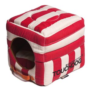 Cuccia per Cani 2-in-1 Convertibile e Reversibile a Righe, Design Pieghevole per Comfort e Stile per Animali Domestici - Product Image 2