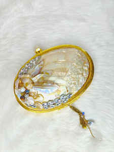 Bolsos de mano tradicionales Diseño de patrón geométrico de nácar Monederos de moda para damas para uso nocturno - Product Image 6