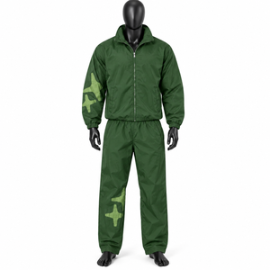 Conjunto de Chándal de Nylon Personalizado con Chaqueta Cortavientos y Pantalones Jogger, Conjunto de Dos Piezas para Hombre, Conjunto Cortavientos Impermeable de Nylon con Parches - Product Image 6