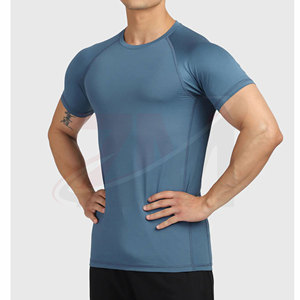 Camiseta de compresión para hombre, ropa deportiva que absorbe la humedad, para gimnasio y rendimiento deportivo, camiseta deportiva de compresión para hombre - Product Image 5