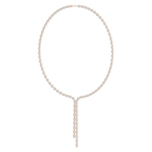 Magnifique Collier Y en Diamant de Laboratoire, Or Rose 9 carats, Coupe Poire, Bijoux Fins, Chaîne Tennis, Luxe et Précision, 0.20ct VS+ - Product Image 2