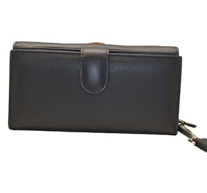 Portefeuille long en cuir véritable Goodman, fermeture à glissière, multifonctionnel, minimaliste, unisexe, usage quotidien - Product Image 2