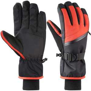 Premium Leather/Polyester <b>Ski</b> <b>Gloves</b> Waterproof Windproof Breathable Non-Slip Pull-On Thermal Unisex for Snowboard Skiing Winter - Product Image 6