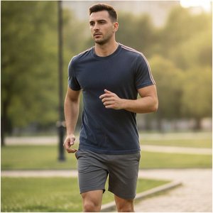 Camiseta Deportiva Personalizada de Manga Regular con Estampado para Hombre, Ropa Deportiva Gráfica, Transpirable, de Secado Rápido, para Correr - Product Image 5