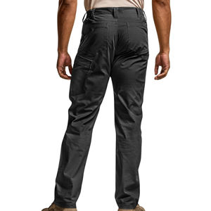 Pantalones de Trabajo de Algodón para Hombre, Transpirables, Color Caqui, Cierre de Botones, Estilo Casual - Product Image 2