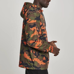Custom <b>Camo</b> Windbreaker <b>Jacket</b> Lightweight <b>Waterproof</b> Hooded Outdoor Pullover OEM Manufacturer - Product Image 3
