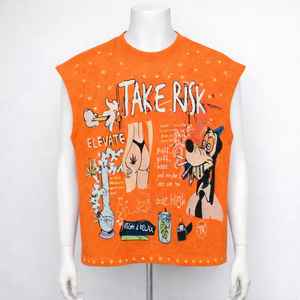 Vestes sans manches pour hommes en coton épais 100 %, style streetwear délavé à l'acide, personnalisables par sérigraphie, pour la vente directe - Product Image 1