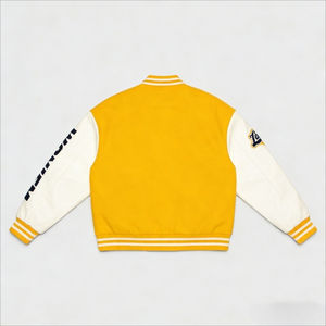 Custom Chenille Patch Varsity <b>Jacket</b> Men Winter Wool Letterman Bomber <b>Jacket</b> Streetwear <b>Patchwork</b> Embroidery <b>Jacket</b> - Product Image 3