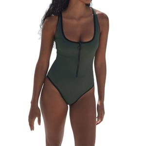 Traje de Baño de Una Pieza para Mujer, Venta al por Mayor, Personalizado, Estampado Floral, Sin Mangas, de Alta Calidad - Product Image 1