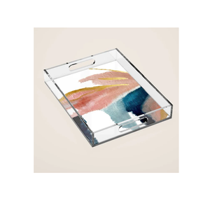 Bandeja de Servicio de Acrílico Transparente con Impresión Personalizada, Buena Calidad, Precio Accesible, para Servir Té y Café en la Oficina - Product Image 6