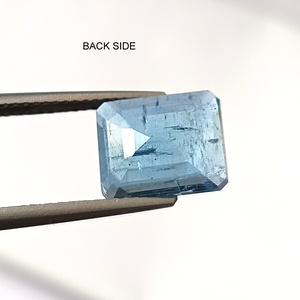 Aigue-marine bleue naturelle, taille octogonale, 3,15 carats, pierre précieuse non montée, 8,3x10,3x4,3 mm, pour la fabrication de bijoux - Product Image 5