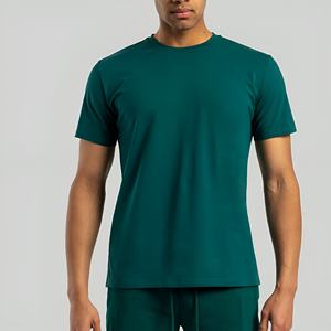 Camiseta de Algodón para Hombre, Suave y Transpirable, con Logotipo Personalizado, Camiseta de Algodón Lisa para Hombre, Camisetas de Algodón Transpirables para Hombre, Venta al Por Mayor OEM - Product Image 1