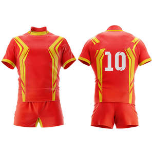 Premium <b>Mens</b> Rugby Uniform Custom Rugby Jersey Short Set Breathable Athletic Kit Professional Team Wear Training Match Polyester - Product Image 1