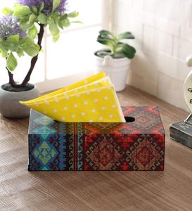 Reinvention Factory Designer Wooden <b>Tissue</b> Box Holder| Decorative <b>Tissue</b> <b>Paper</b> Box & Napkin Holder for Dining Table Living Room - Product Image 4