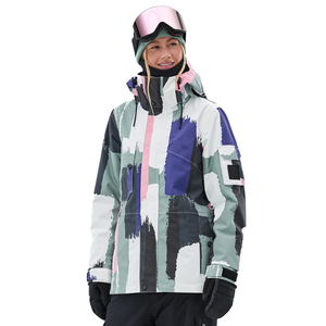 Veste de ski d'hiver pour femmes, imperméable, coupe-vent, thermique, rembourrée, respirante, pour le snowboard, les sports de montagne en plein air - Product Image 1