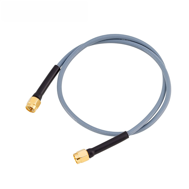 Low Loss 18GHz RF Coaxial Male to Male Semi Flexible High Frequency Test Cable 1m for IoT 5G Device