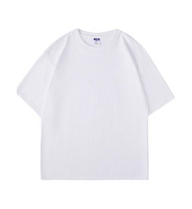 T-shirt en coton uni surdimensionné pour homme, manches courtes, col rond, décontracté, jersey uni, longueur normale - Product Image 4