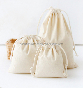 Bolsa de Lona Personalizada con Cordón, Impresa en Algodón, Lavable, para Regalos de Boda, Almacenamiento, Venta al por Menor, Hecha a Mano en India - Product Image 5