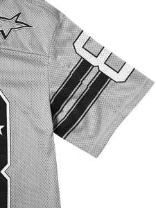 เสื้อเจอร์ซีย์ตาข่ายลายกราฟิก 88 สตาร์ ไซส์ใหญ่พิเศษ เสื้อผ้าสตรีทแวร์แนวสปอร์ตสำหรับทุกเพศ รับผลิตตามสั่ง (OEM) ขายส่ง - Product Image 4