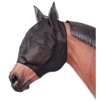 Masque anti-mouches respirant pour chevaux, protection intégrale du visage, en maille, avec oreilles et long nez, pour la course et l'extérieur, vente en gros, fabricant
