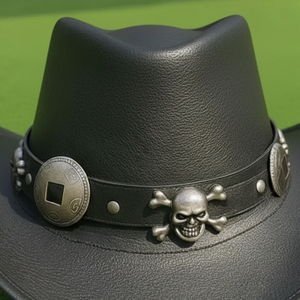 <b>Hat</b> Western Premium Quality Custom <b>Hats</b> Handmade Leather Black Cowboy <b>Hat</b> Black Outdoor <b>Hat</b> Logo and Packing - Product Image 1