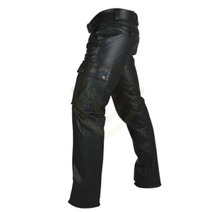 Pantalones de Cuero para Hombre de Alta Calidad, Estilo Casual, Color Sólido, Pantalones de Cuero para Hombre Más Vendidos - Product Image 2