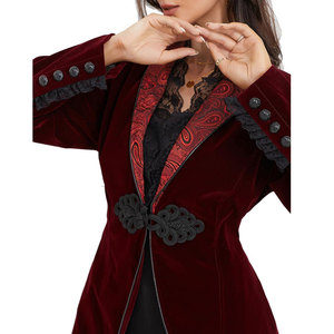 Vestes victoriennes en dentelle pour femmes, style pirate, gothique, steampunk, avec revers médiévaux - Product Image 4