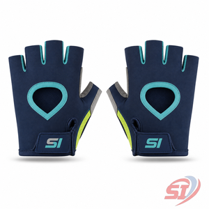 Custom MTB Cycling Gloves <b>Half</b> Finger Gel Padding Breathable Anti <b>Slip</b> Mountain Road Bike Microfiber Hook Loop Closure Unisex - Product Image 1