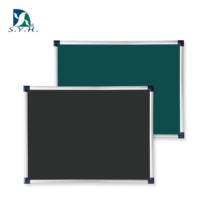 Pizarra con Marco de Aluminio Personalizable SYH, Superficie Magnética/Escritable, Opciones en Negro/Verde - Product Image 1