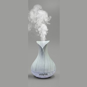 The Genesis of Nature" -The "Blossom" Bloom | Elegant Petal Vase <b>Humidifier</b>-White wood grain - Product Image 2